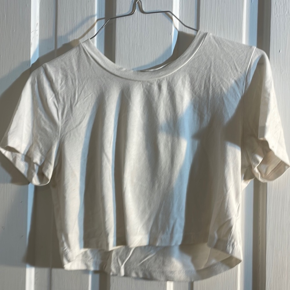 White crop top